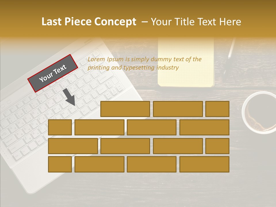 Note White Copyspace PowerPoint Template