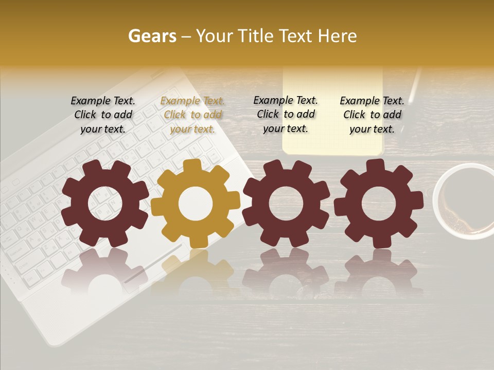 Note White Copyspace PowerPoint Template