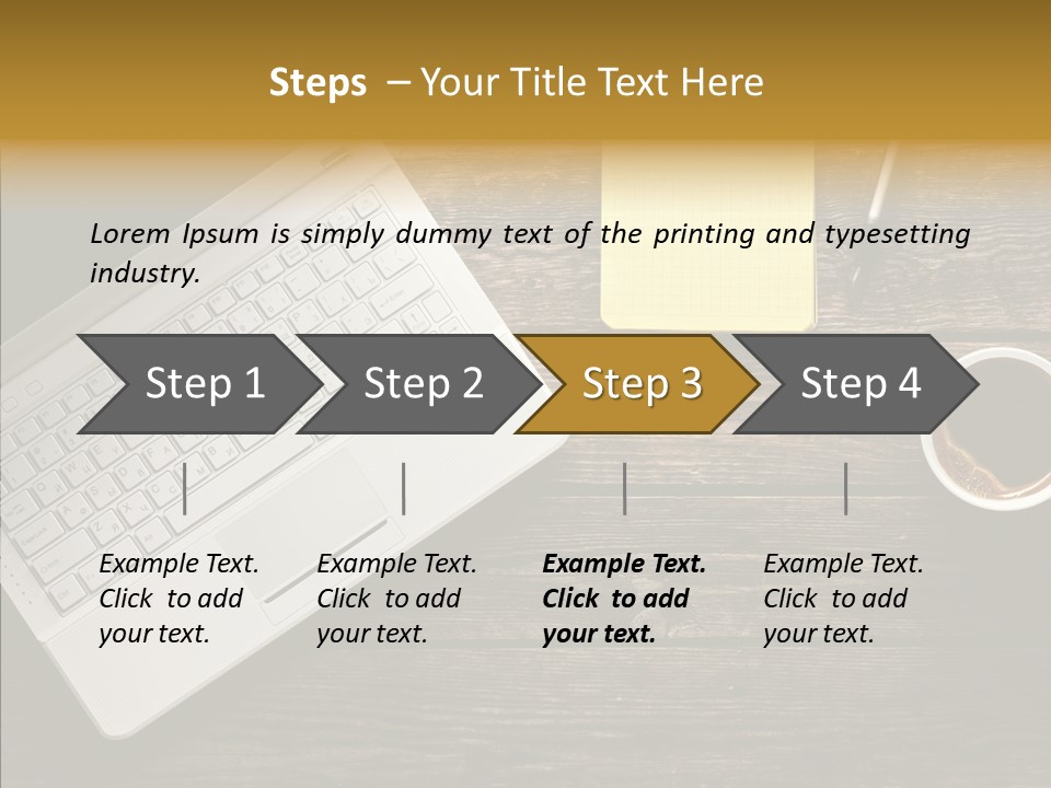 Note White Copyspace PowerPoint Template