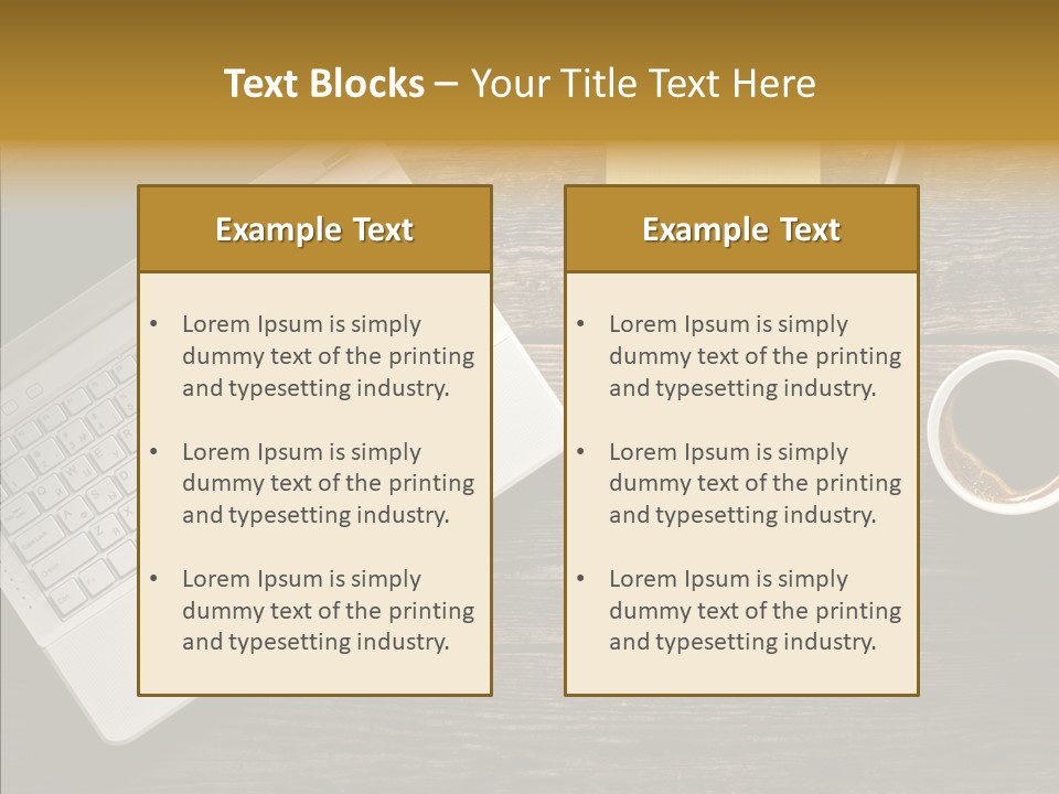 Note White Copyspace PowerPoint Template