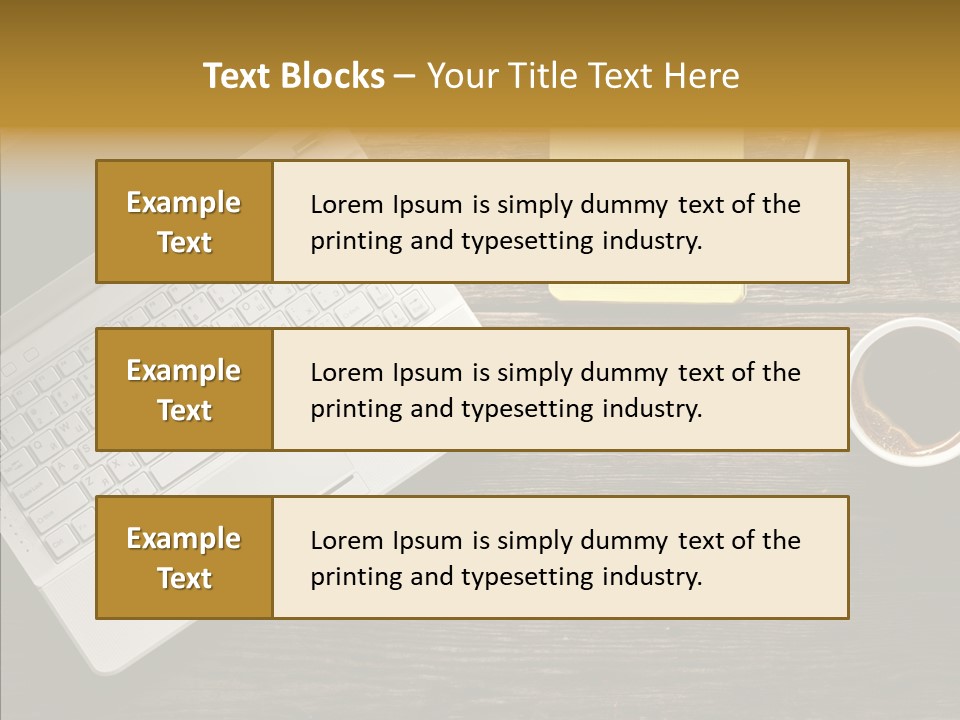 Note White Copyspace PowerPoint Template