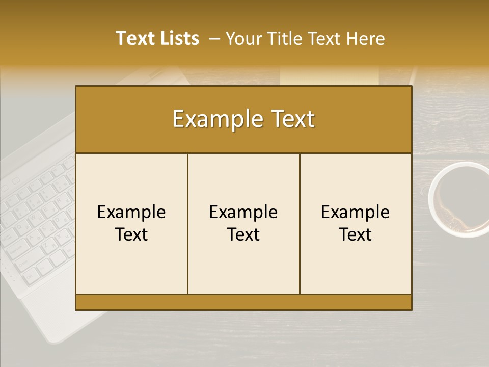 Note White Copyspace PowerPoint Template