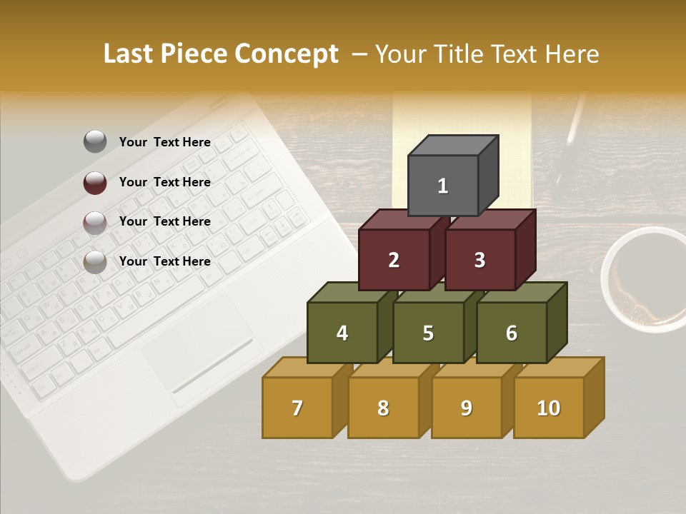 Note White Copyspace PowerPoint Template