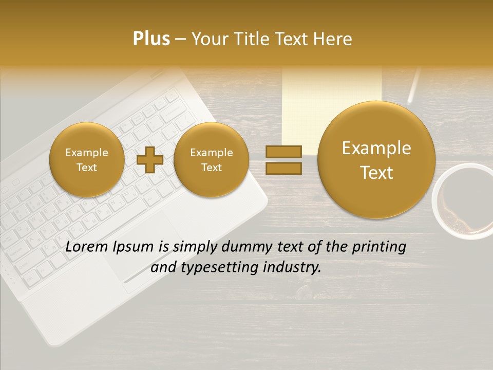 Note White Copyspace PowerPoint Template