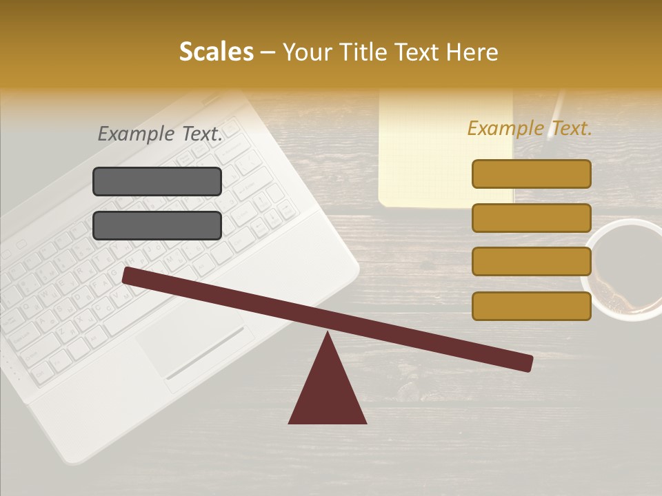 Note White Copyspace PowerPoint Template