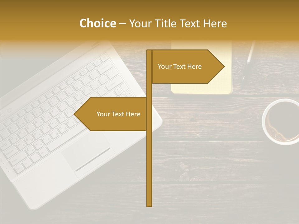 Note White Copyspace PowerPoint Template