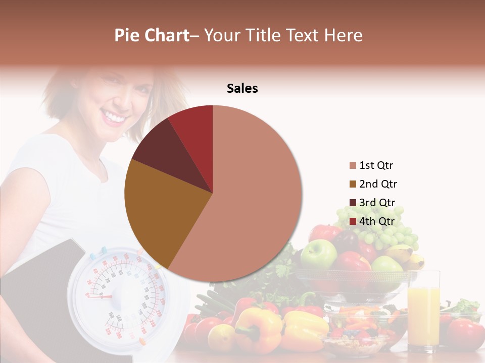 Food Happiness Fitness PowerPoint Template