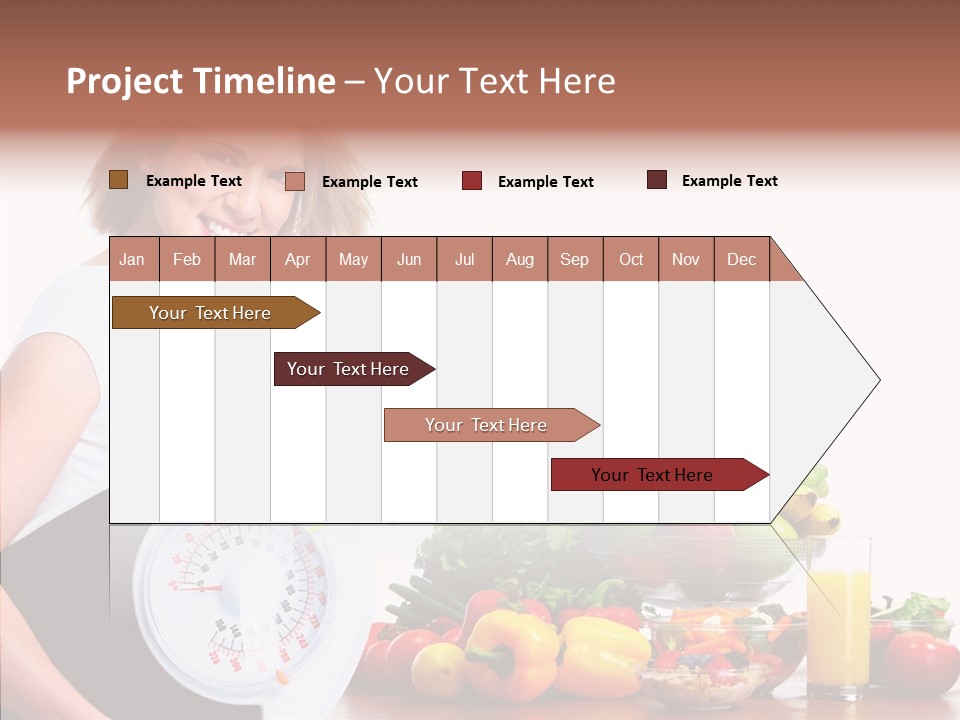 Food Happiness Fitness PowerPoint Template