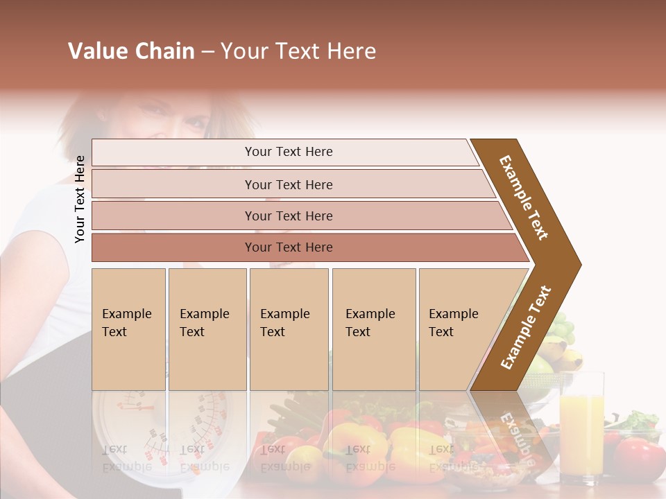 Food Happiness Fitness PowerPoint Template