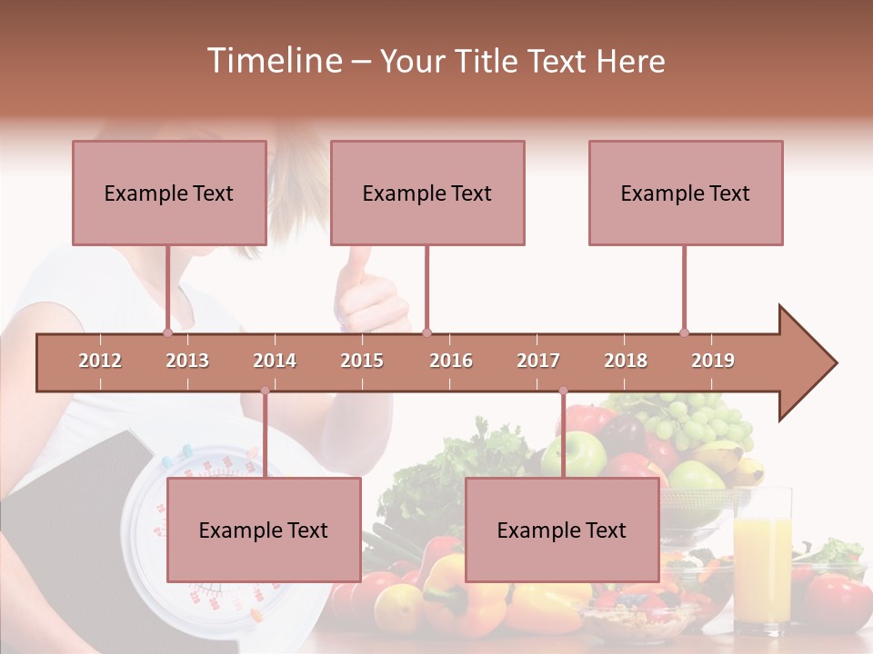 Food Happiness Fitness PowerPoint Template