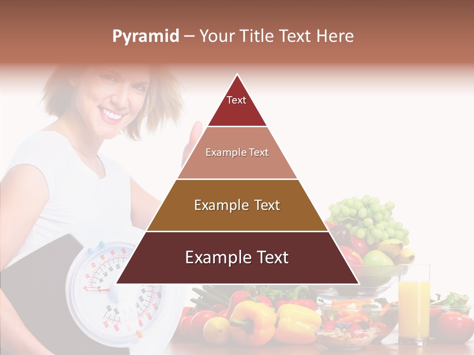 Food Happiness Fitness PowerPoint Template