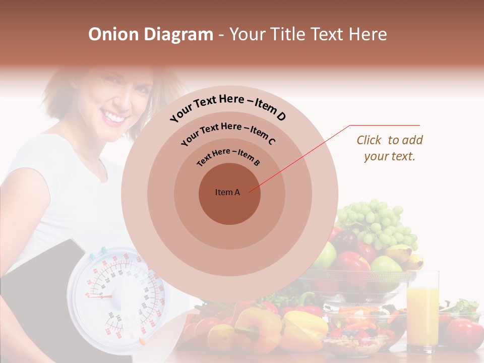 Food Happiness Fitness PowerPoint Template