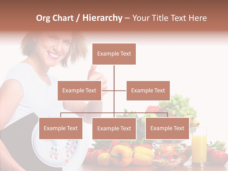 Food Happiness Fitness PowerPoint Template