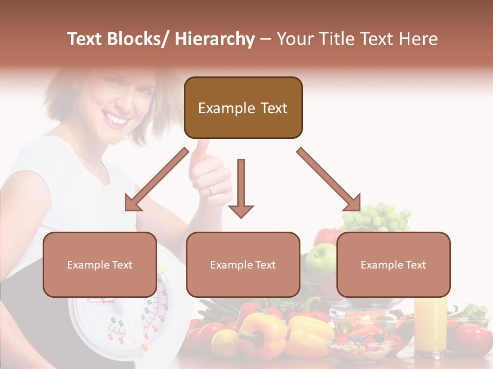 Food Happiness Fitness PowerPoint Template