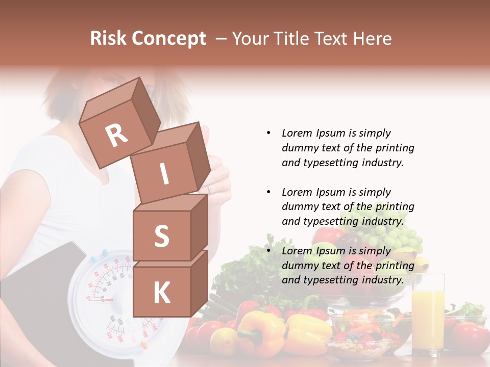 Food Happiness Fitness PowerPoint Template