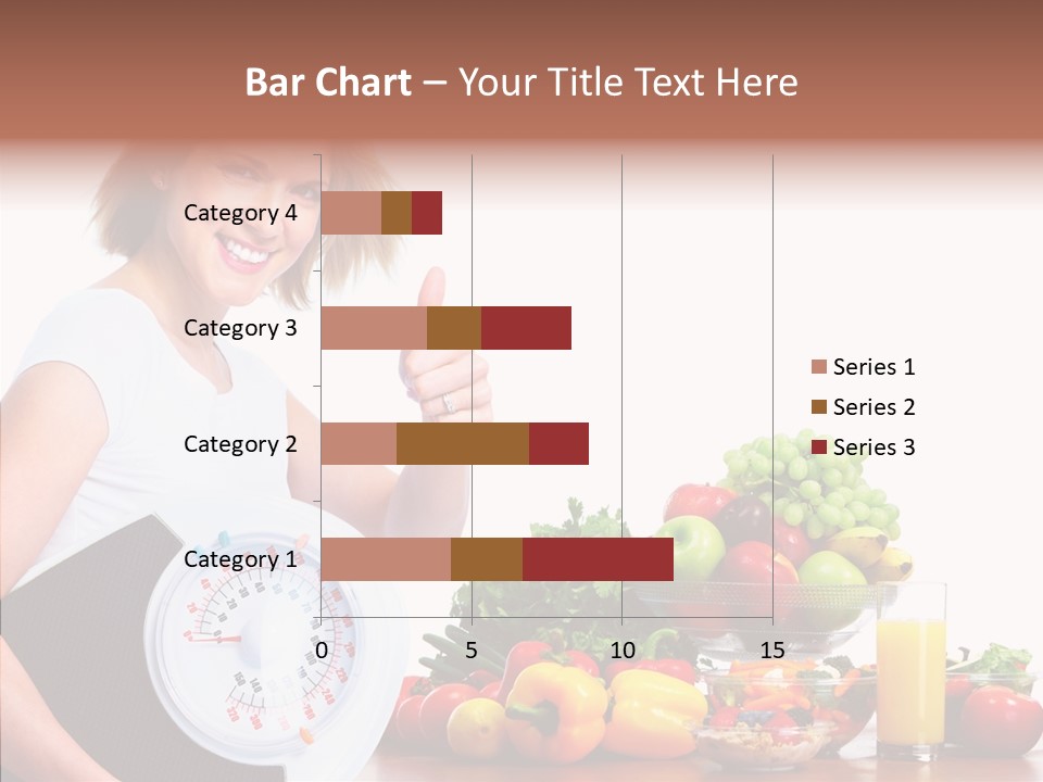 Food Happiness Fitness PowerPoint Template