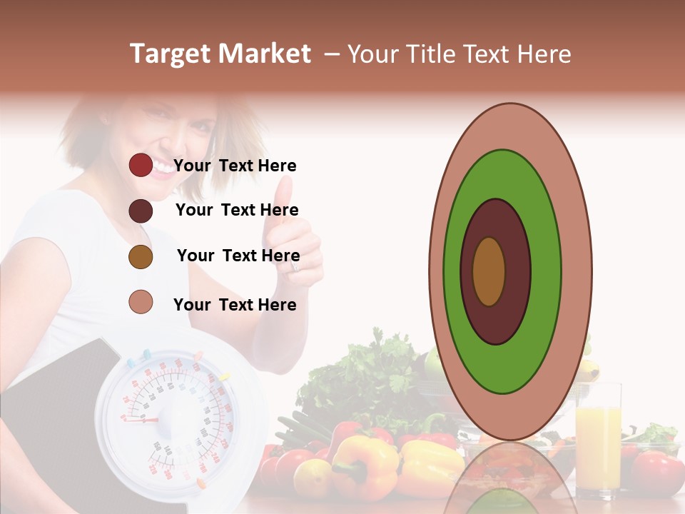 Food Happiness Fitness PowerPoint Template