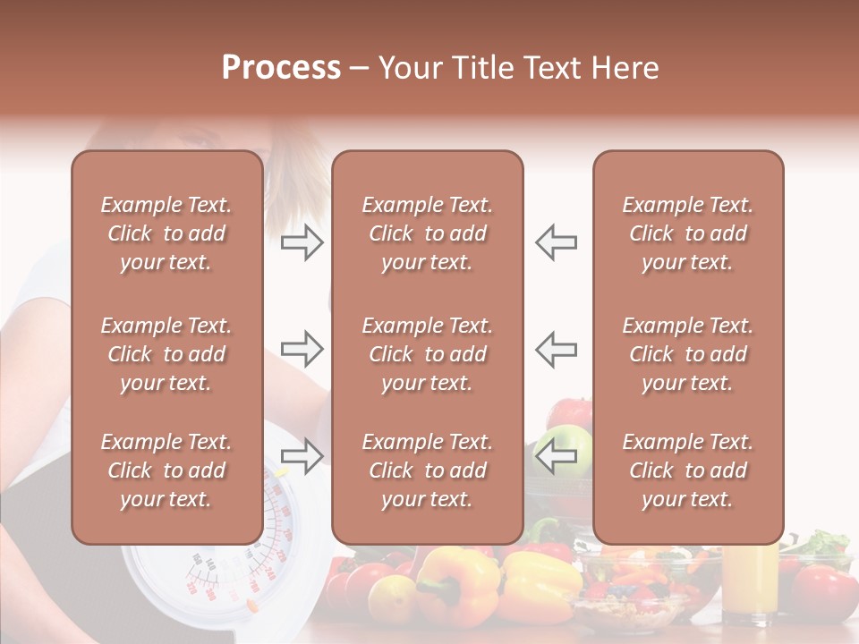 Food Happiness Fitness PowerPoint Template