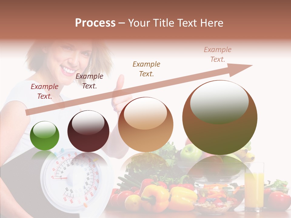 Food Happiness Fitness PowerPoint Template