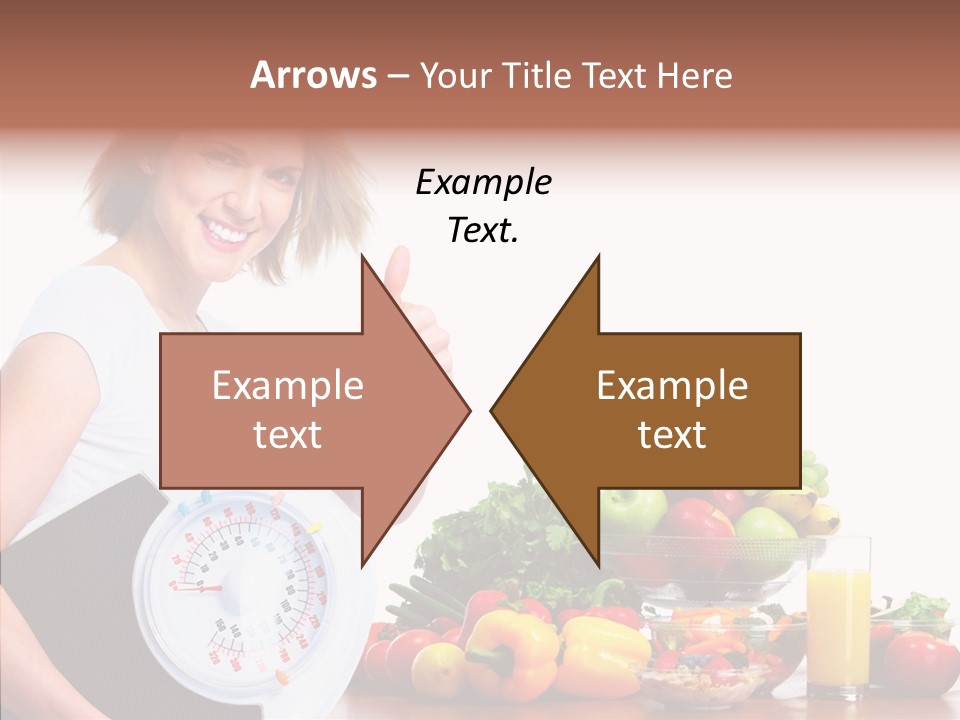 Food Happiness Fitness PowerPoint Template