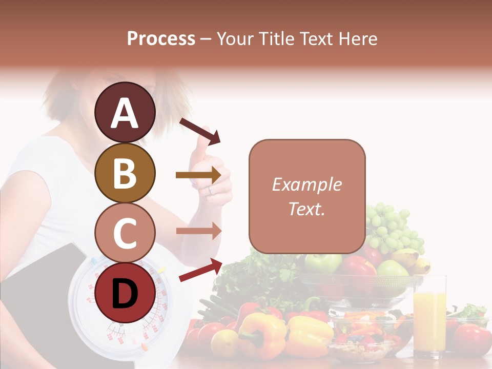 Food Happiness Fitness PowerPoint Template