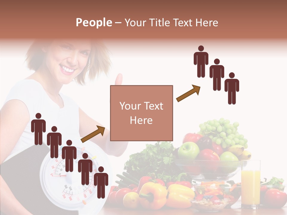 Food Happiness Fitness PowerPoint Template