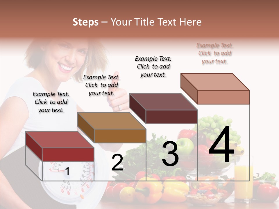 Food Happiness Fitness PowerPoint Template