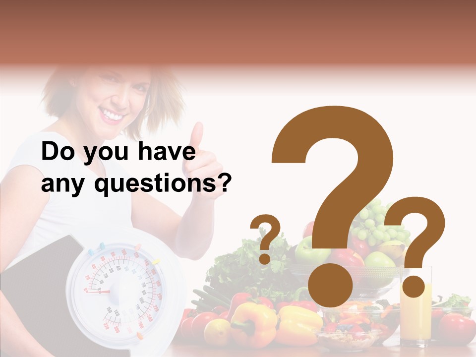 Food Happiness Fitness PowerPoint Template