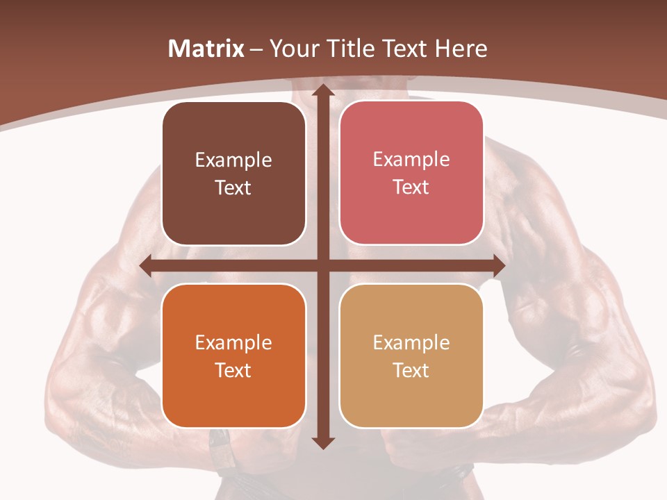 Cutout Power Pose PowerPoint Template