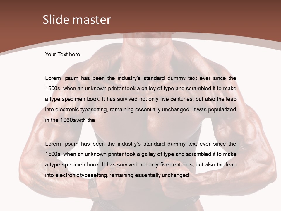 Cutout Power Pose PowerPoint Template