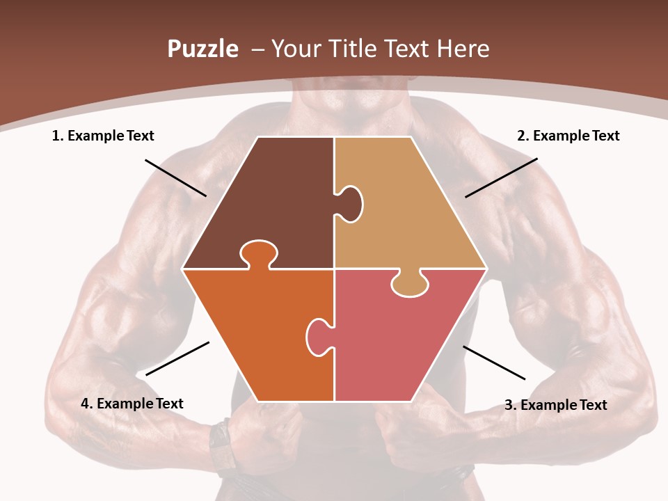 Cutout Power Pose PowerPoint Template