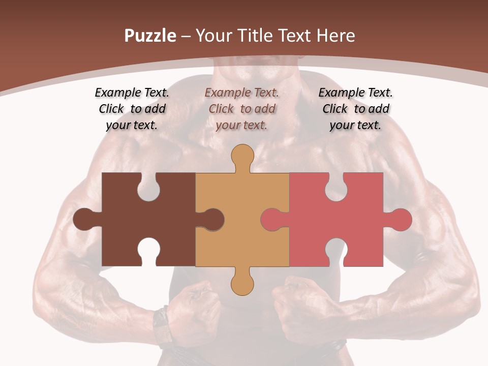 Cutout Power Pose PowerPoint Template