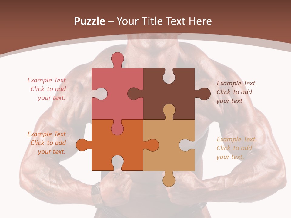 Cutout Power Pose PowerPoint Template