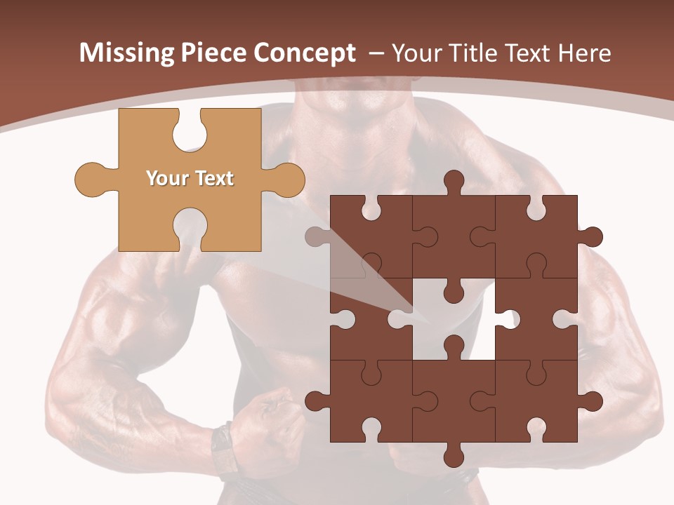 Cutout Power Pose PowerPoint Template