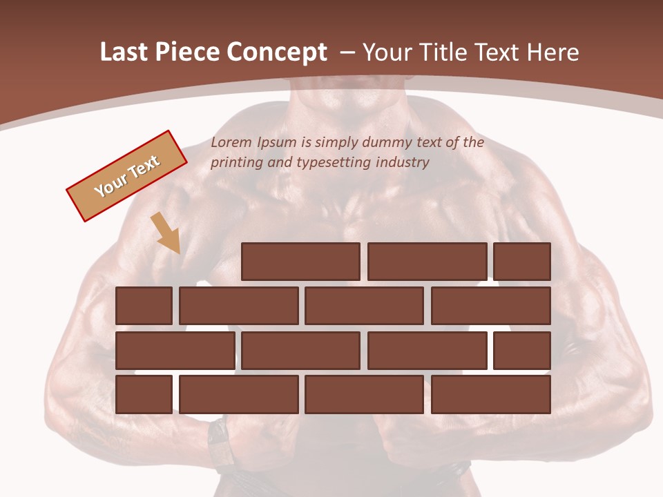 Cutout Power Pose PowerPoint Template