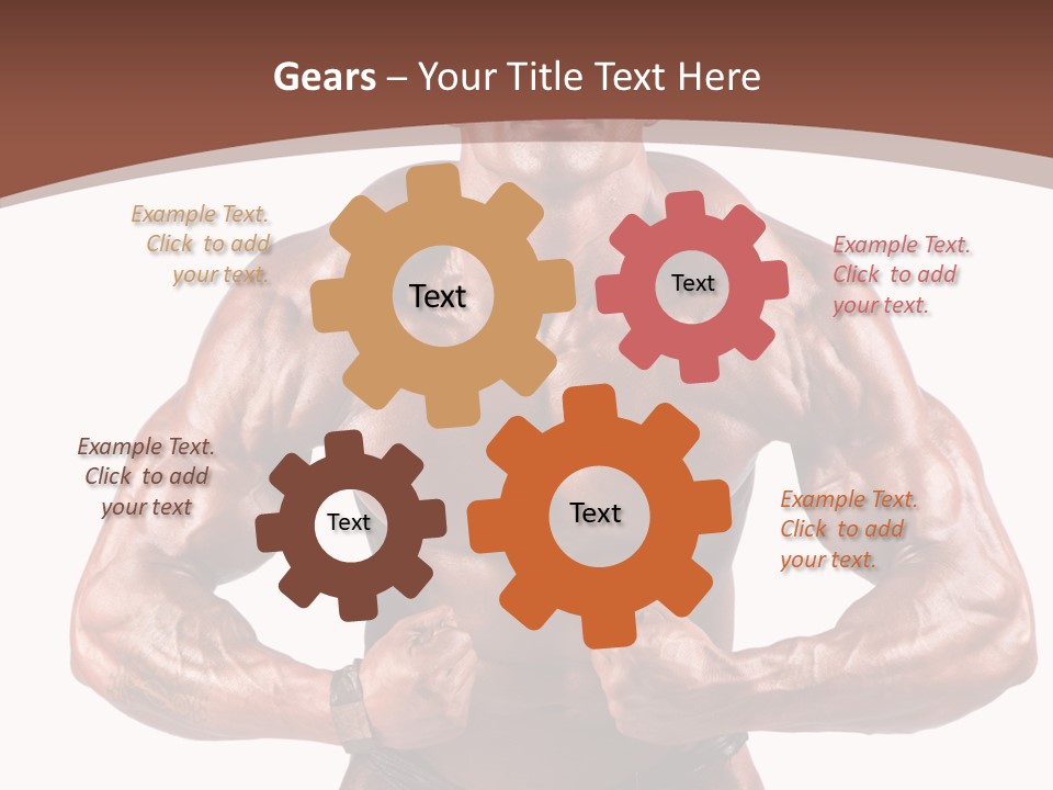 Cutout Power Pose PowerPoint Template