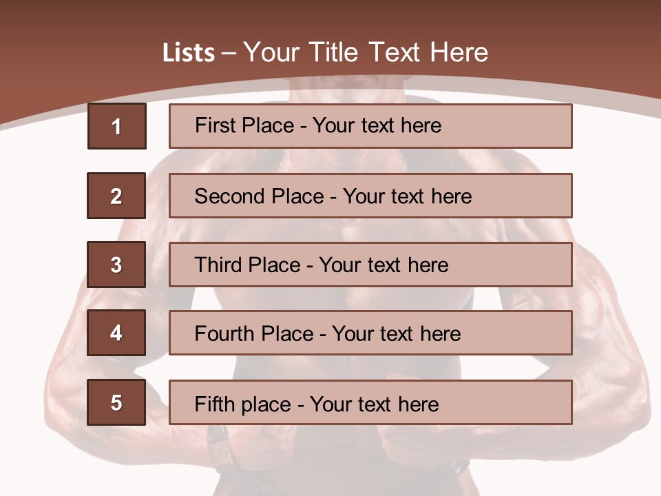 Cutout Power Pose PowerPoint Template