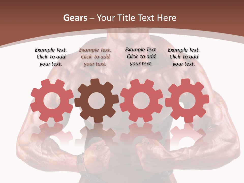 Cutout Power Pose PowerPoint Template