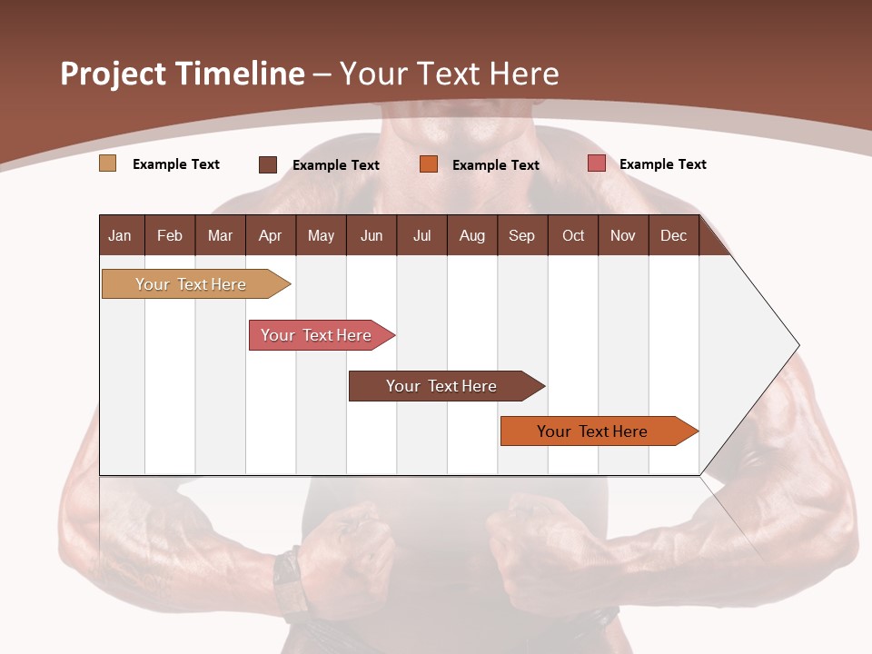 Cutout Power Pose PowerPoint Template