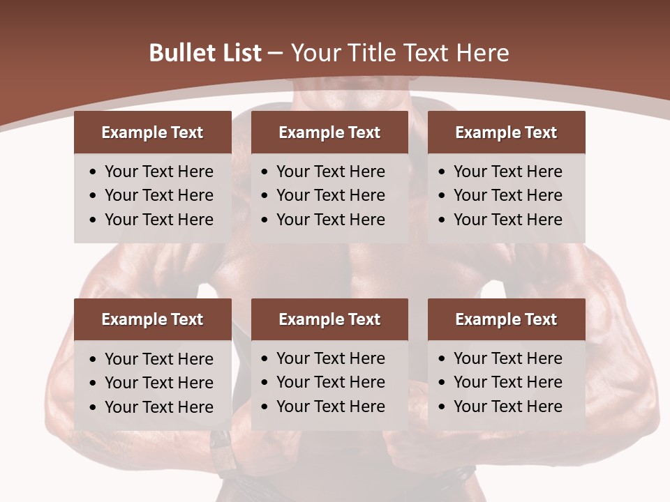 Cutout Power Pose PowerPoint Template