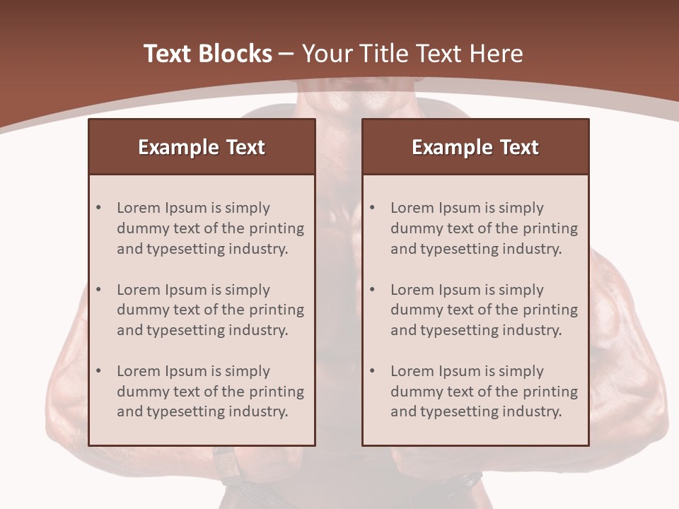 Cutout Power Pose PowerPoint Template