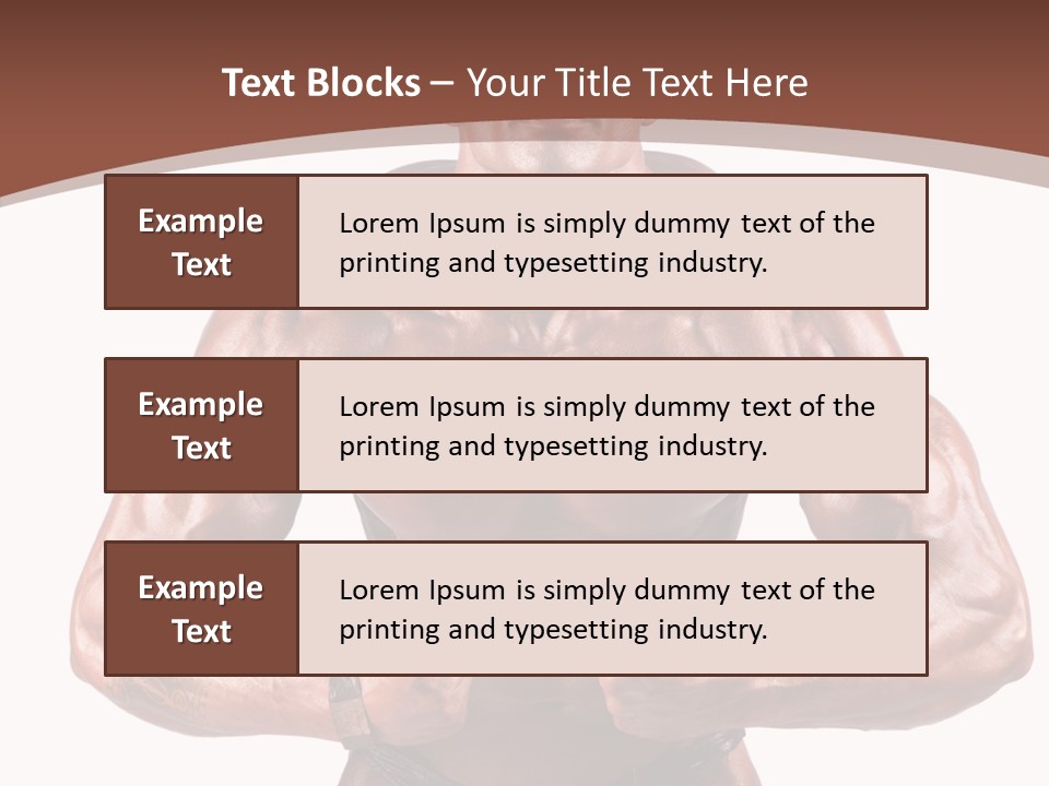 Cutout Power Pose PowerPoint Template