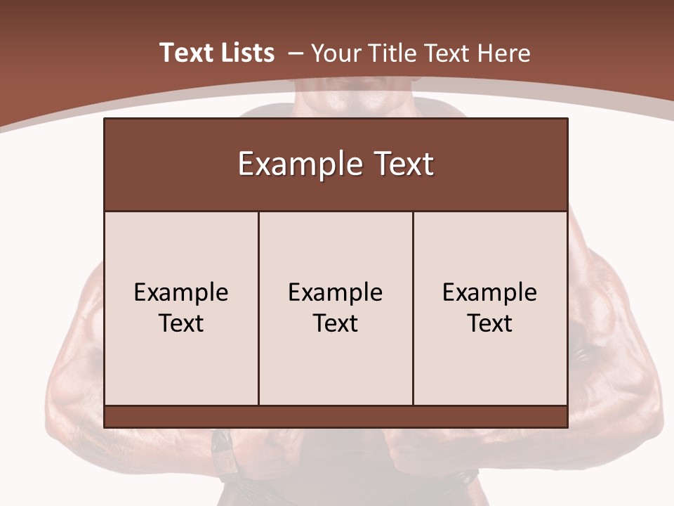 Cutout Power Pose PowerPoint Template