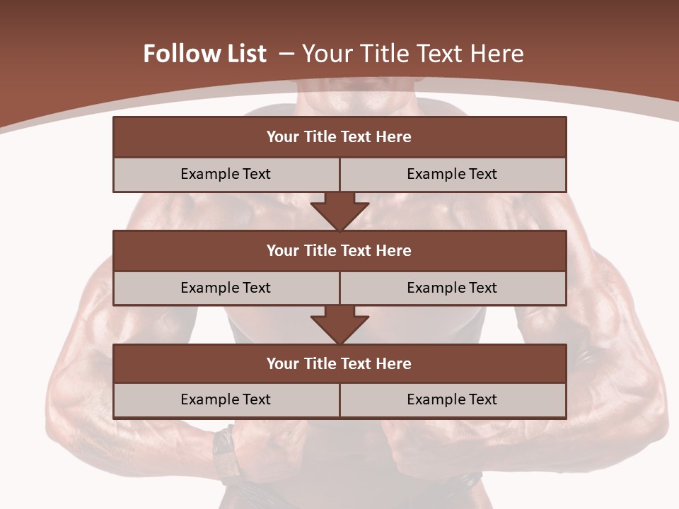 Cutout Power Pose PowerPoint Template