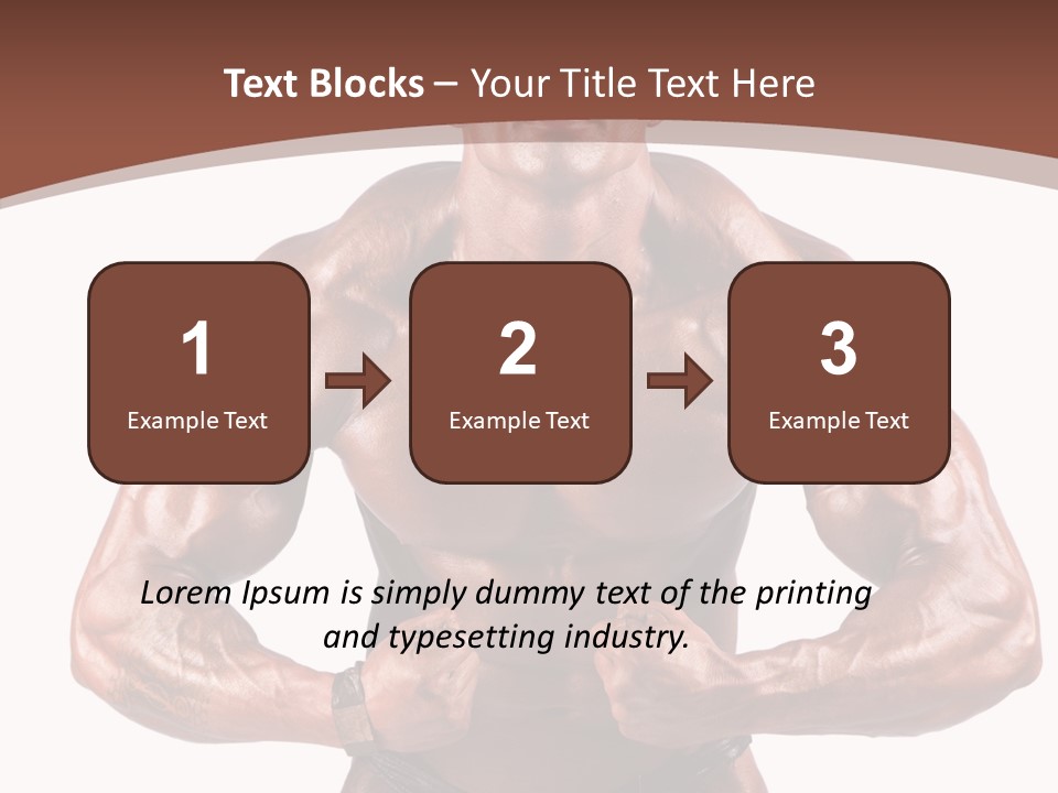 Cutout Power Pose PowerPoint Template