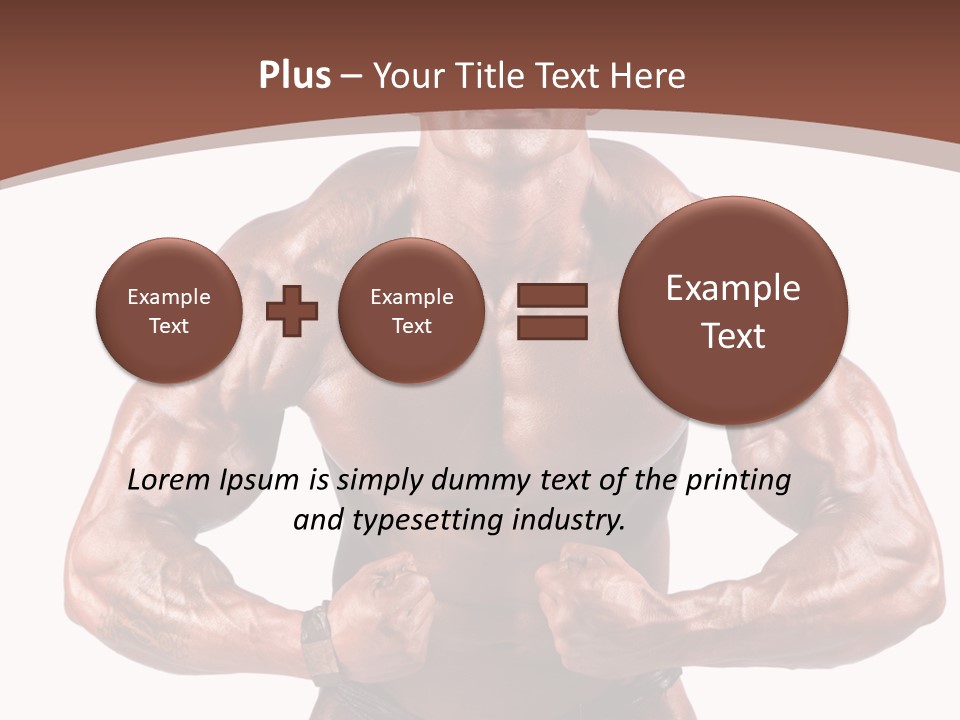 Cutout Power Pose PowerPoint Template