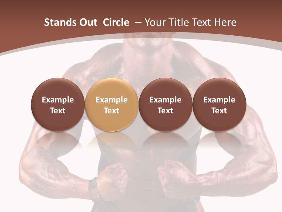 Cutout Power Pose PowerPoint Template