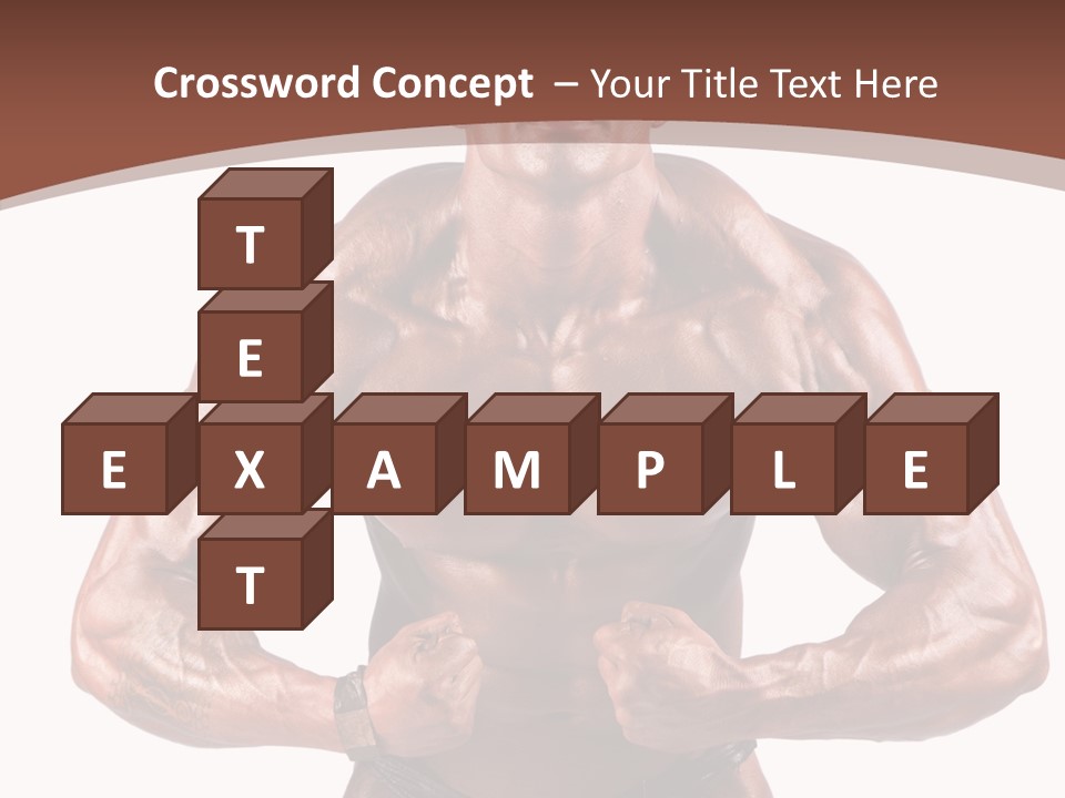 Cutout Power Pose PowerPoint Template