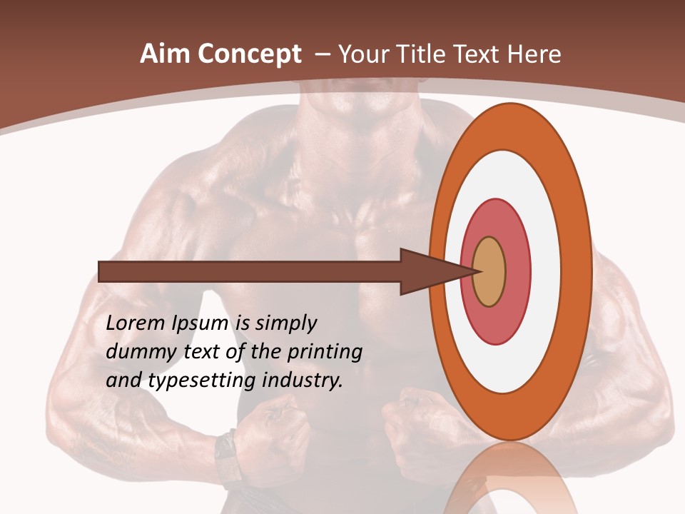 Cutout Power Pose PowerPoint Template