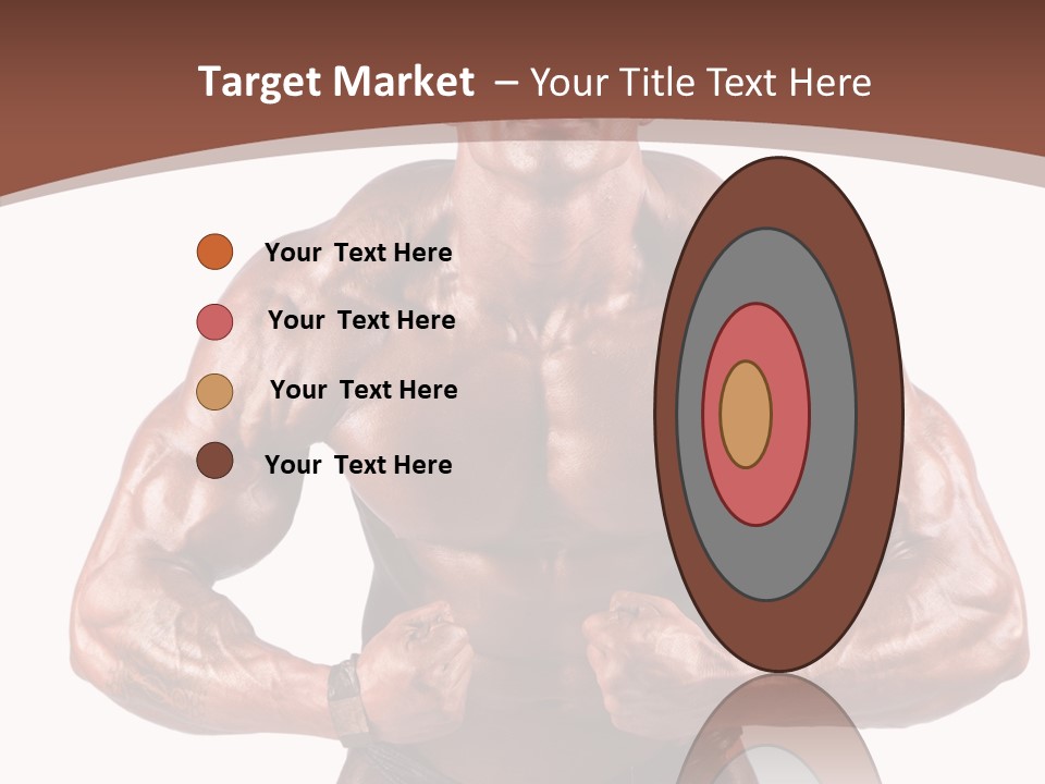 Cutout Power Pose PowerPoint Template